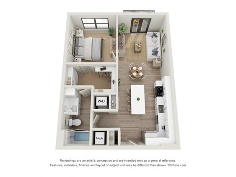 Copeland A3 3D Floor Plan